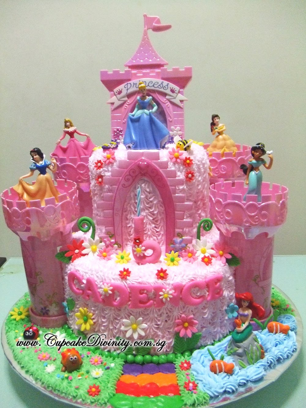Disney Princess Castle Birthday Cake.