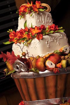 Fall Wedding Cake Fall Wedding Cake