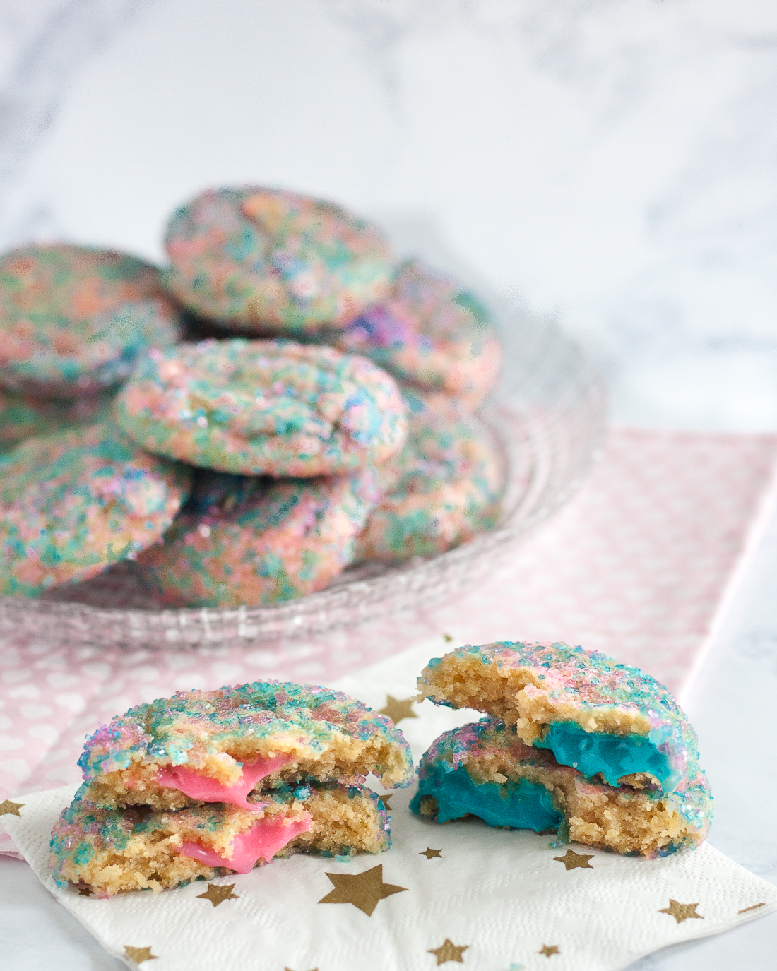 Gender Reveal Cake and Cookies Gender Reveal Cake and Cookies