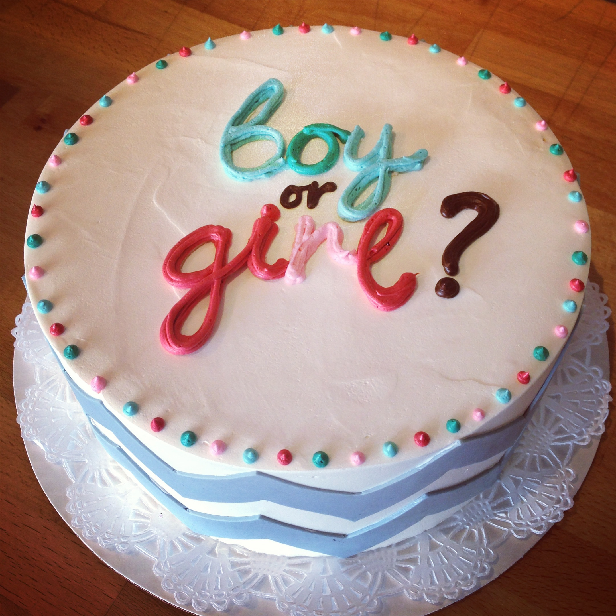Gender Reveal Cake Gender Reveal Cake