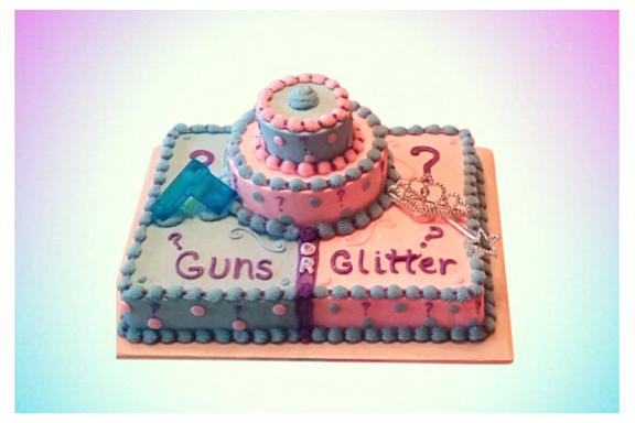 Gender Reveal Cake Gender Reveal Cake