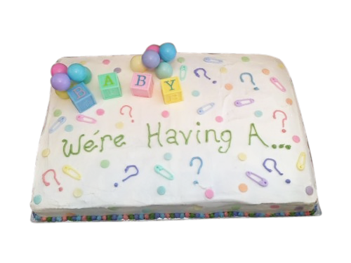 Gender Reveal Sheet Cake Gender Reveal Sheet Cake