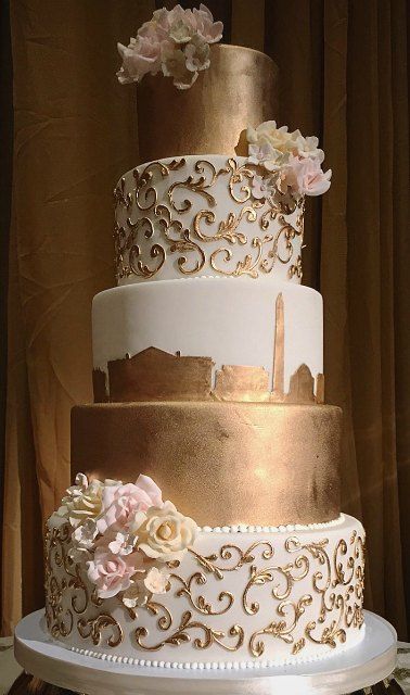 Gold Painted Cake Gold Painted Cake