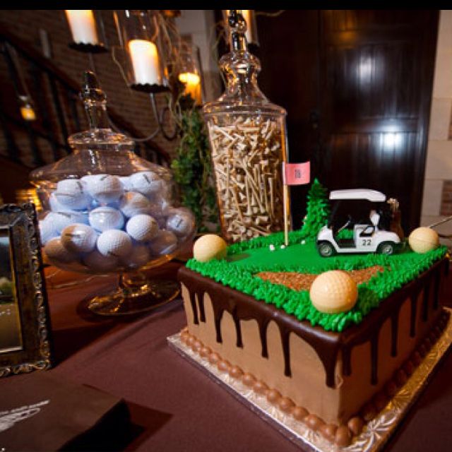 Grooms Cake with Golf Theme Grooms Cake with Golf Theme