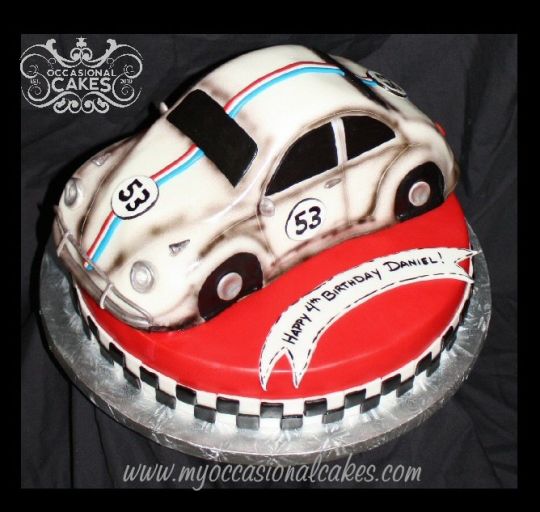 Herbie Love Bug Cake Herbie Love Bug Cake