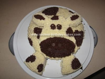 Homemade Cow Birthday Cake Homemade Cow Birthday Cake