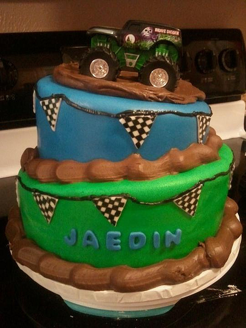 Mud Truck Birthday Cake Mud Truck Birthday Cake