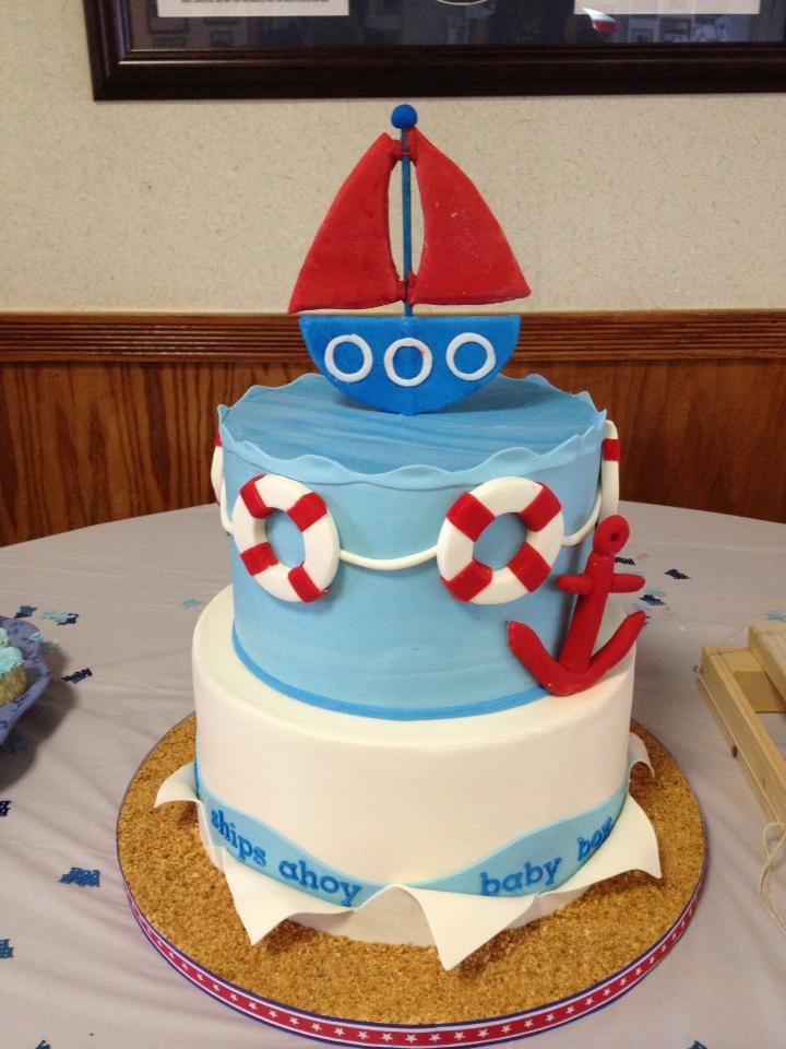 10 Ahoy Baby Shower Cakes Photo - Ahoy It