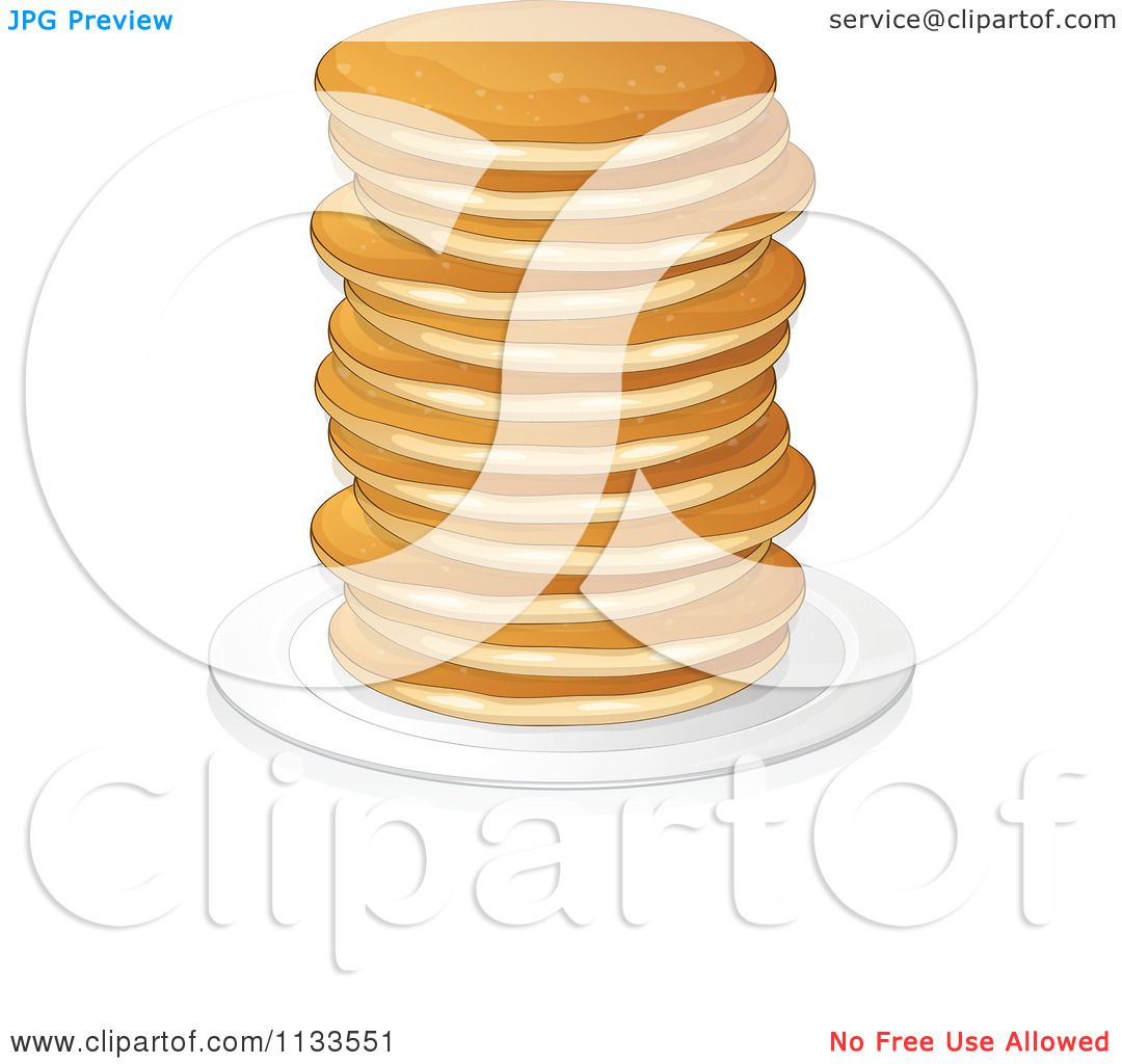 Pancake Stack Cartoon Pancake Stack Cartoon