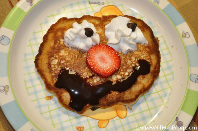 Pancake with Smiley Face Pancake with Smiley Face