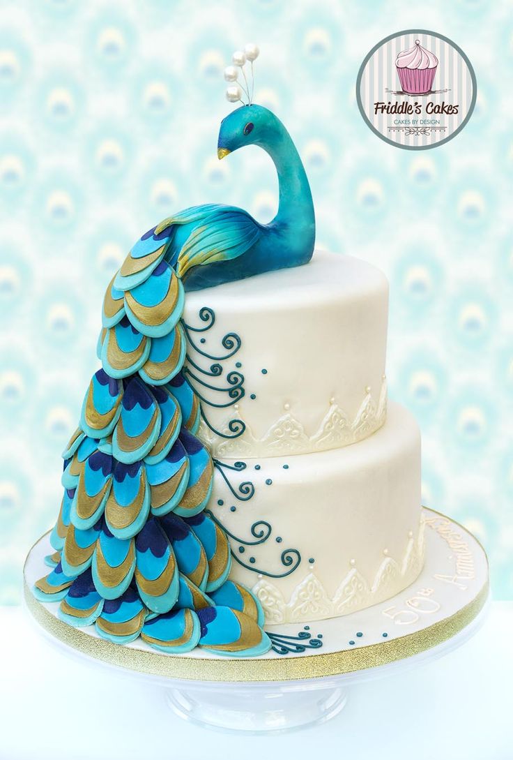Peacock Wedding Cake Cupcakes Peacock Wedding Cake Cupcakes