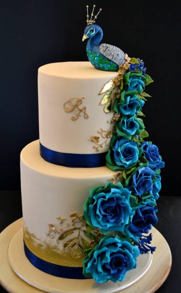 Peacock Wedding Cake Peacock Wedding Cake