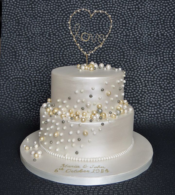 Pearl 30th Wedding Anniversary Cake Pearl 30th Wedding Anniversary Cake