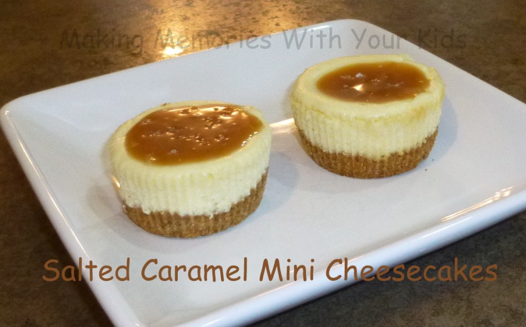 Salted Caramel Mini Cheesecakes Salted Caramel Mini Cheesecakes