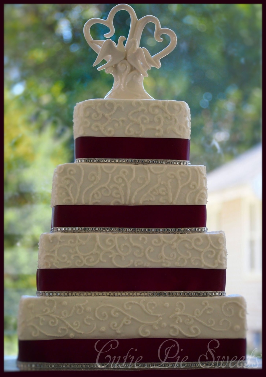 Square Tier Wedding Cake Square Tier Wedding Cake