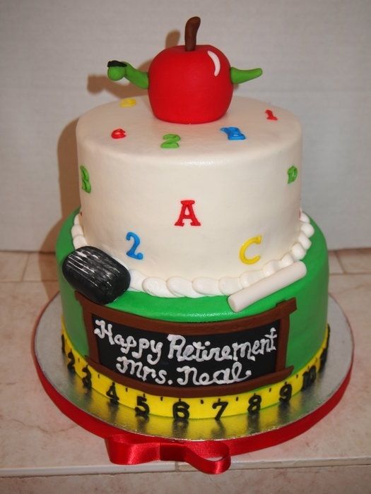 Teacher Retirement Cake Teacher Retirement Cake