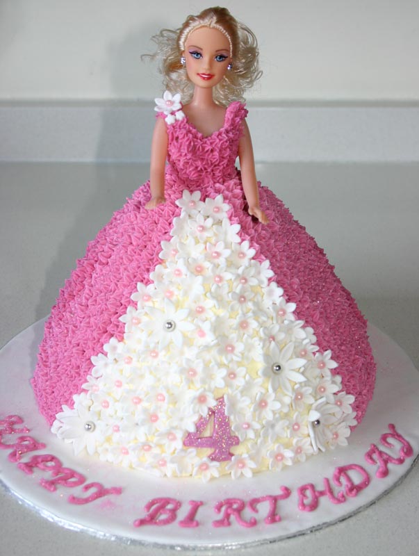 6 Barbie Cakes Designs Photo Walmart Barbie Birthday Cakes Barbie