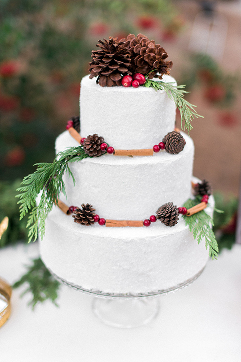 Wedding Cake with Pine Wedding Cake with Pine