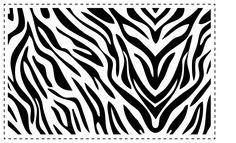 Zebra Print Stencil Template Printable