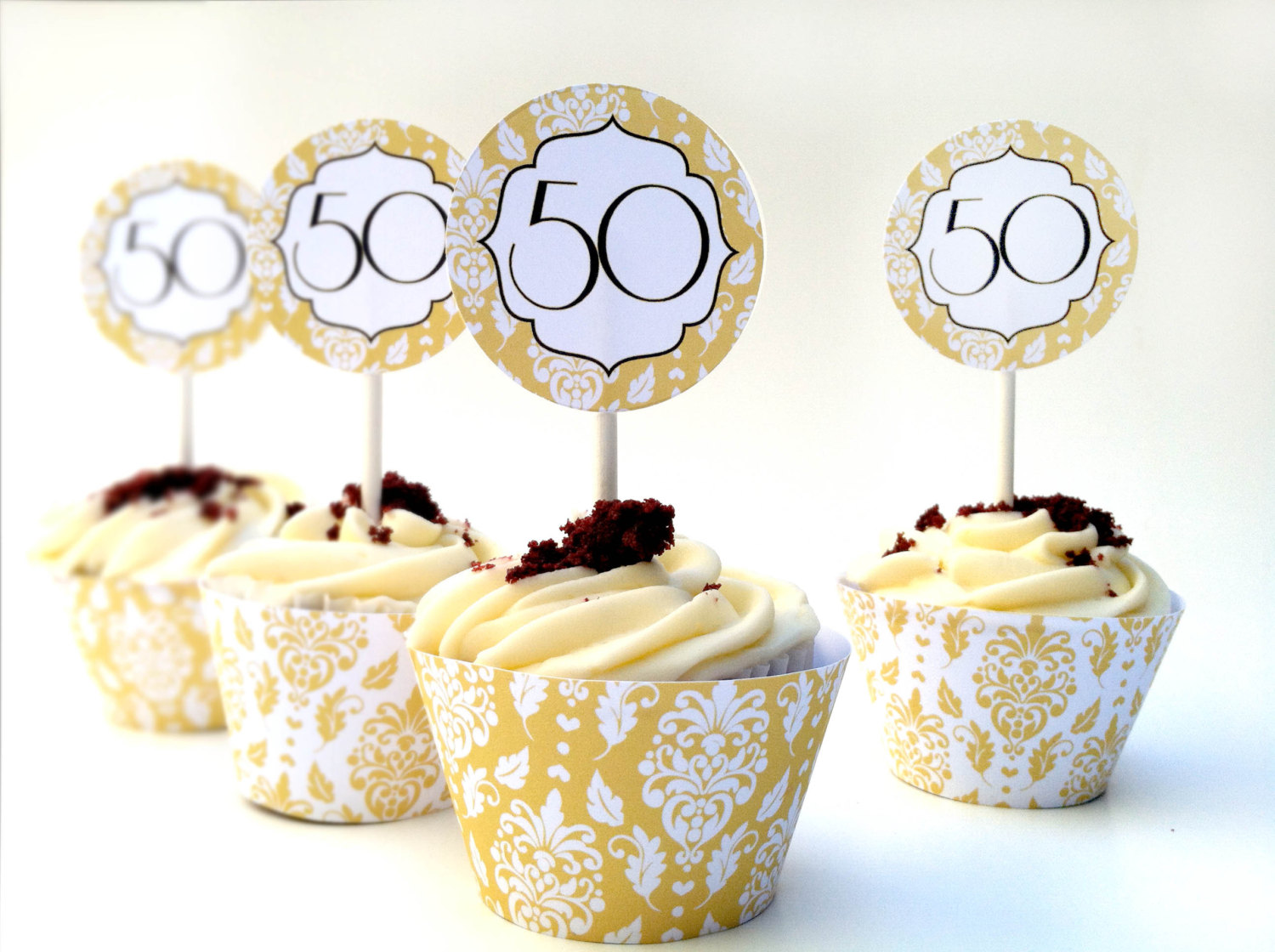 12 Photos of DIY 50th Anniversary Cupcakes 12 Photos of DIY 50th Anniversary Cupcakes