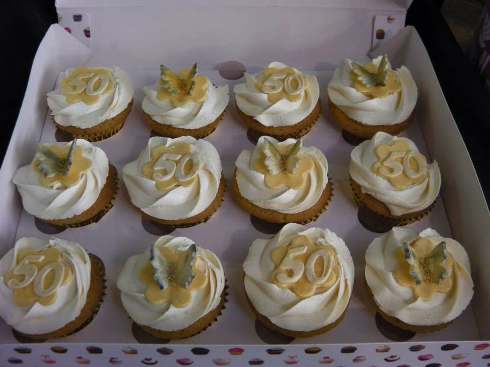 50th Anniversary Cupcakes 50th Anniversary Cupcakes