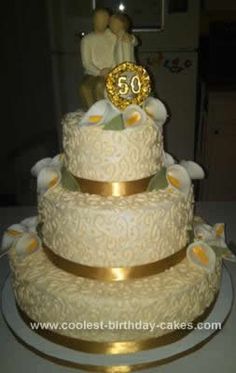 50th Wedding Anniversary Cakes Designs 50th Wedding Anniversary Cakes Designs