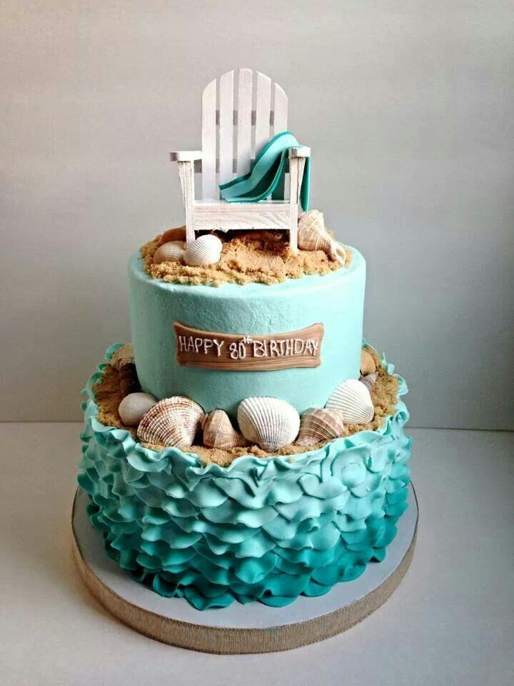 Beach Theme Birthday Cake Beach Theme Birthday Cake