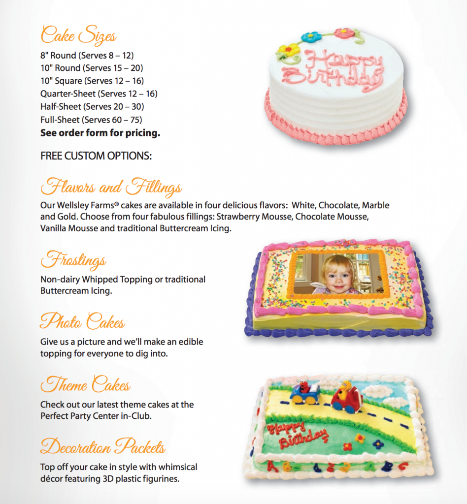 BJ's Wholesale Club Sheet Cakes