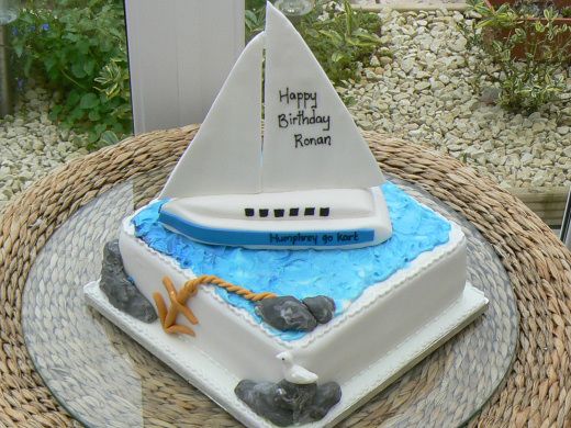 Boat Birthday Cake Boat Birthday Cake
