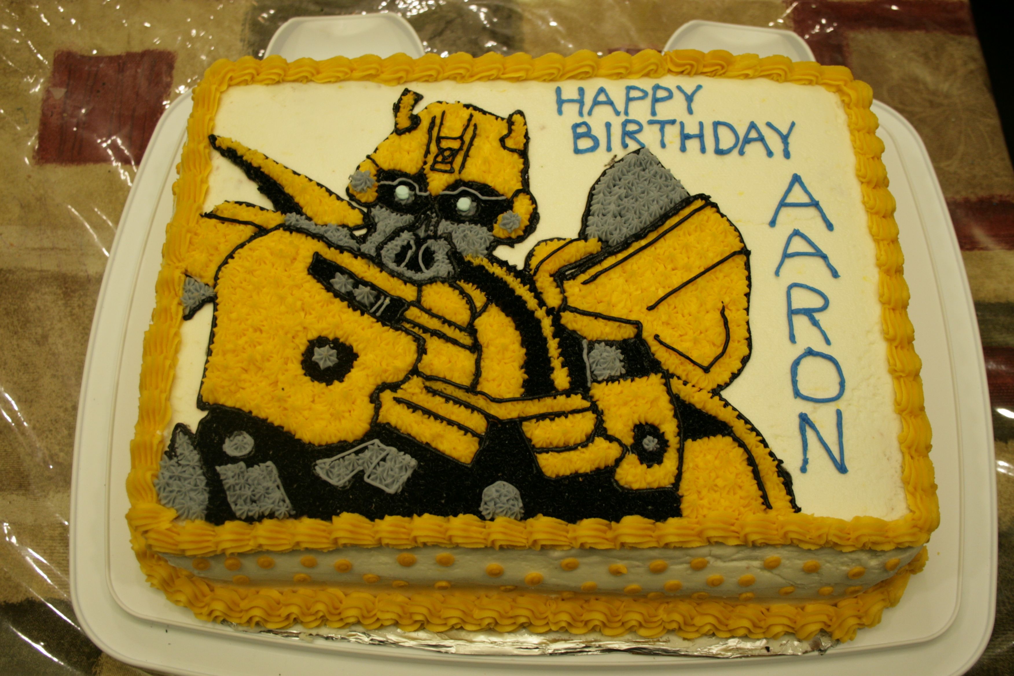 Bumblebee Transformer Cake Ideas