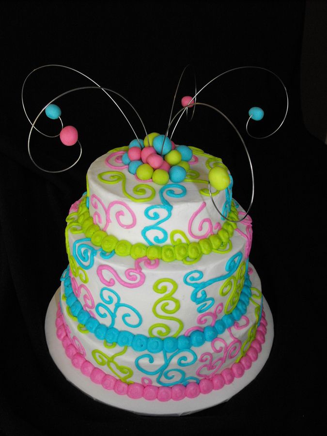 12 Photos of Crazy Neon Square Cakes 12 Photos of Crazy Neon Square Cakes