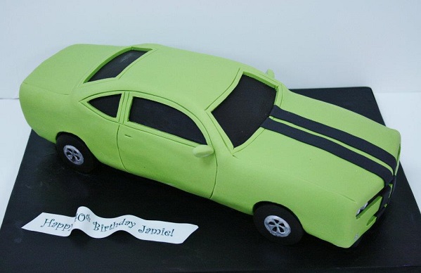 Challenger Car Birthday Cakes Challenger Car Birthday Cakes