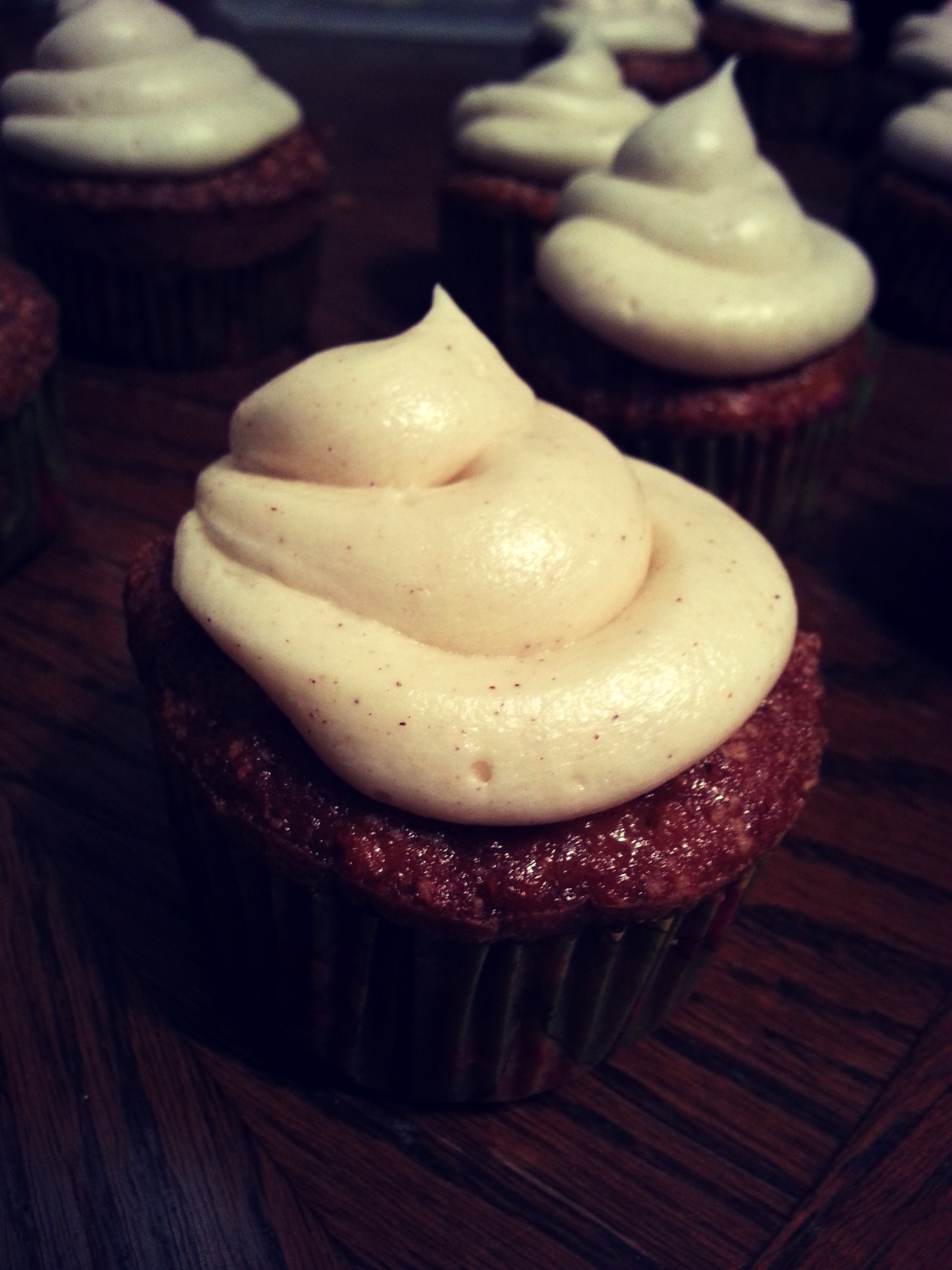 Cinnamon-Spiced Cupcakes with Cream Cheese Frosting Cinnamon-Spiced Cupcakes with Cream Cheese Frosting