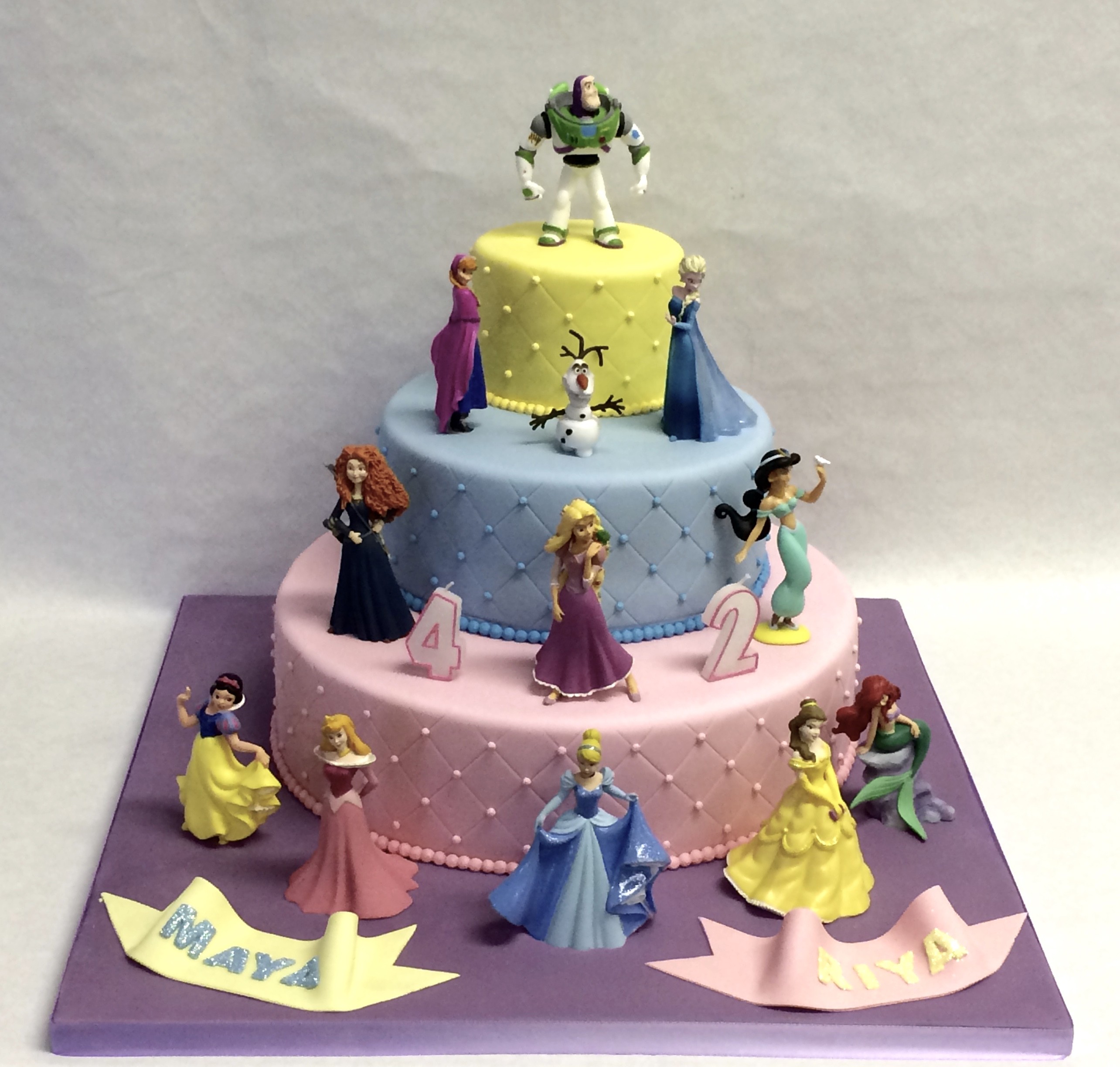 Disney Princess 3 Tier Cake.