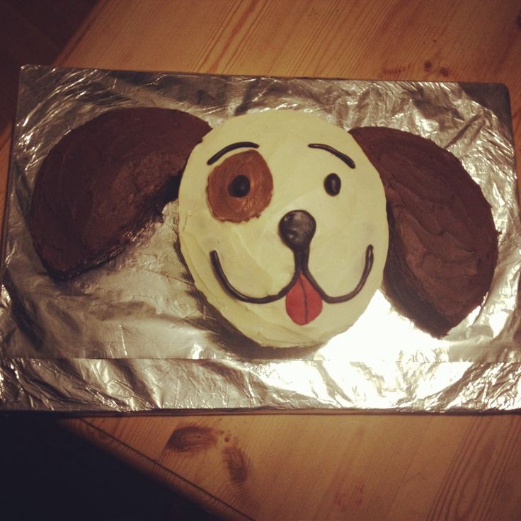 Easy Kids Puppy Birthday Cake