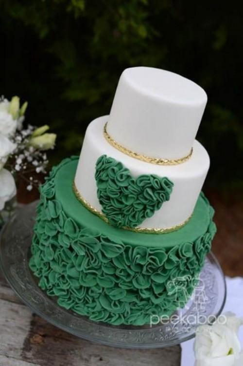 7 Photos of Green Emerald Wedding Anniversary Cakes 7 Photos of Green Emerald Wedding Anniversary Cakes