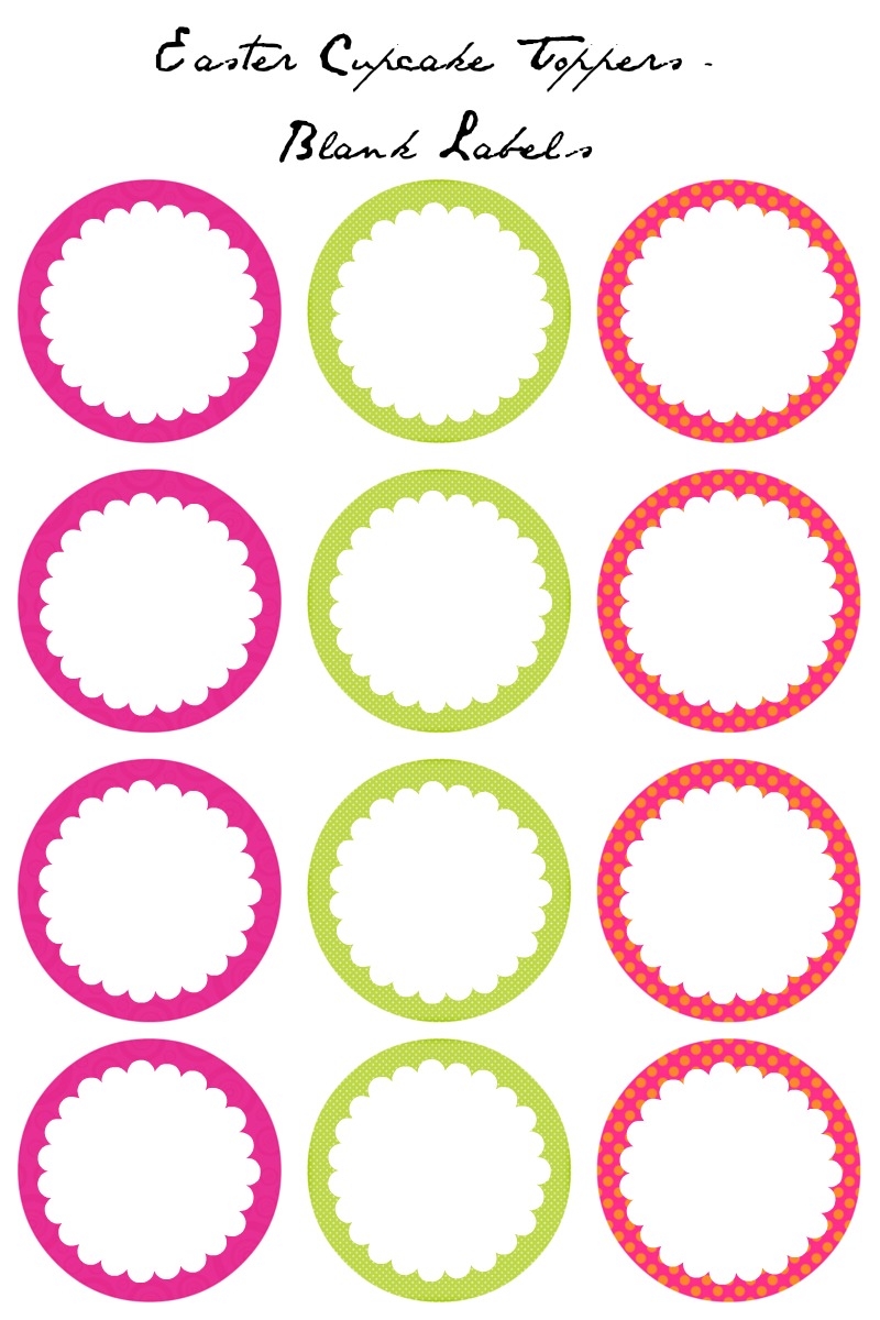 Free Printable Cupcake Topper Templates