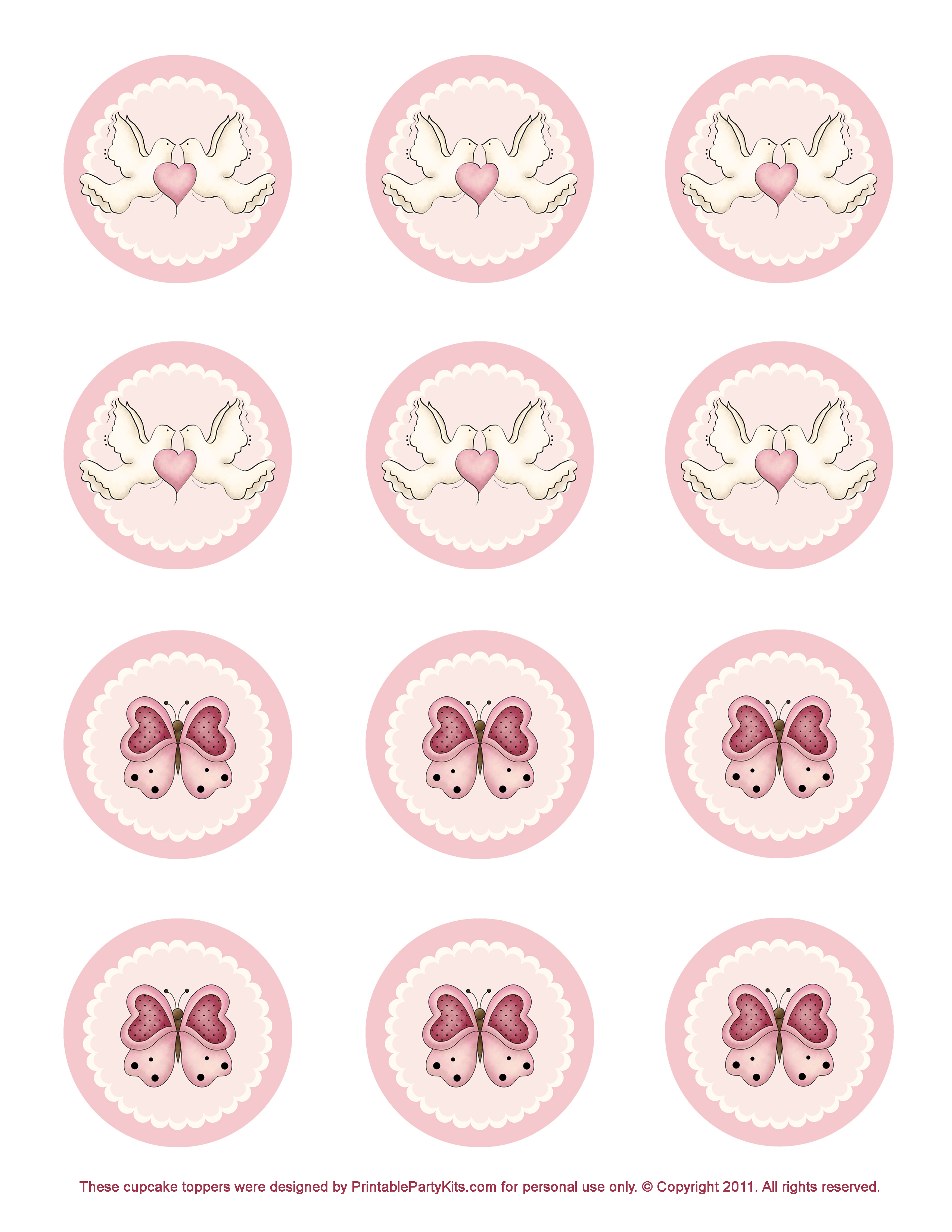 Free Printable Cupcake Topper Templates