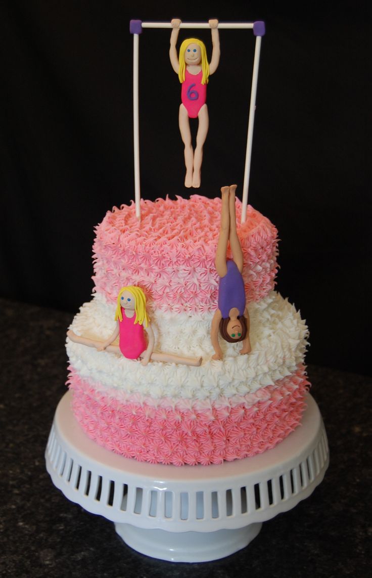 gymnastics cake cake birthday