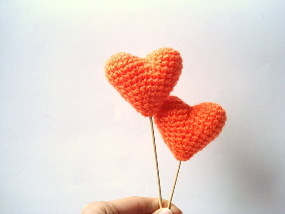 Heart Wedding Cake Topper Heart Wedding Cake Topper