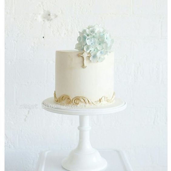 Little Boys Christening Cake Little Boys Christening Cake