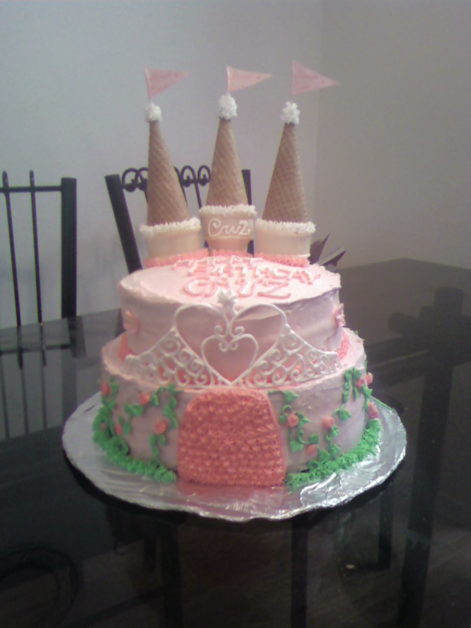 Little Girls Simple Birthday Cake Little Girls Simple Birthday Cake