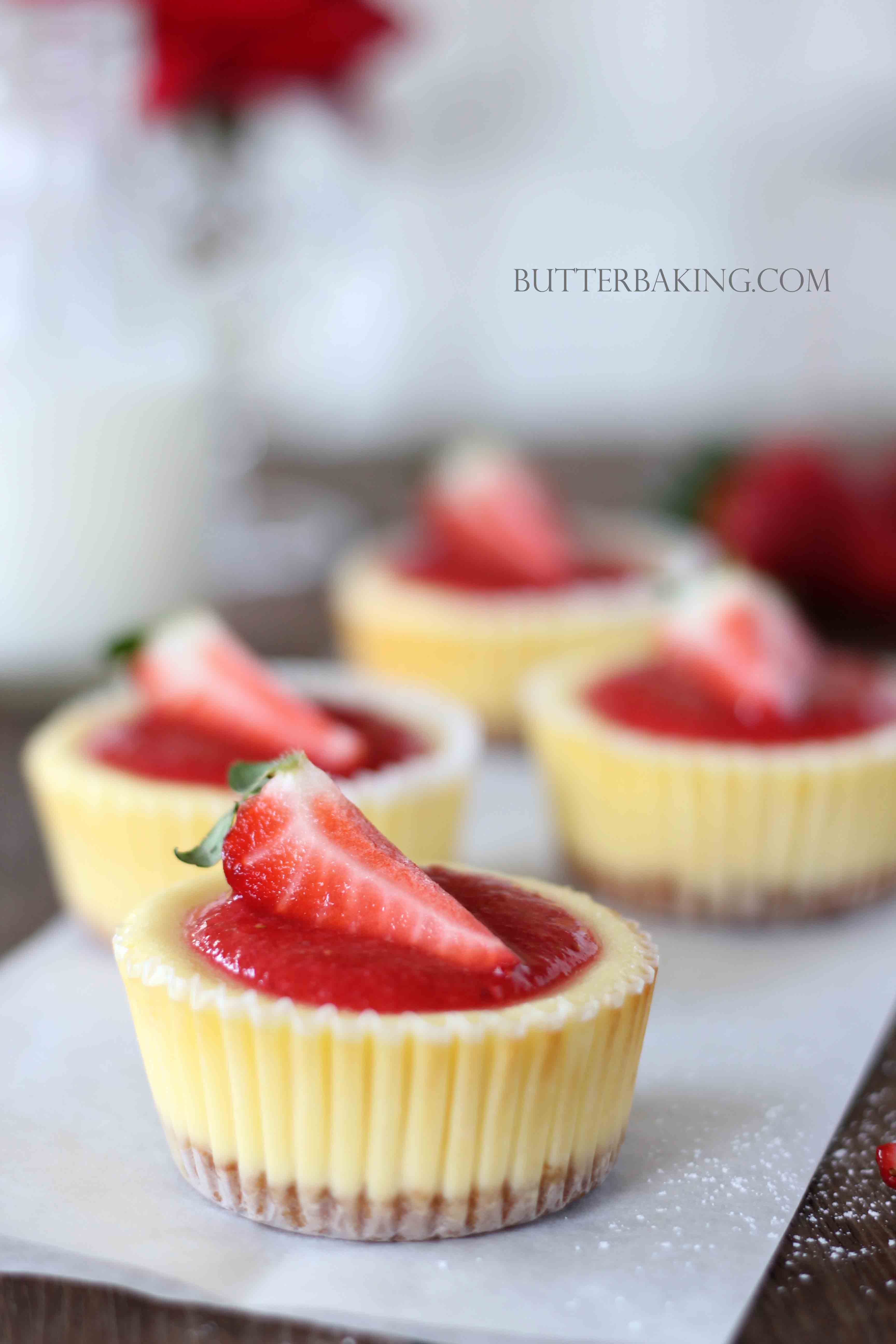 Little Strawberry Cheesecakes Little Strawberry Cheesecakes