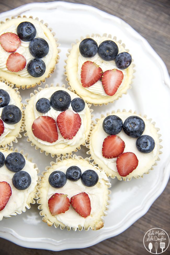Mini Cheesecakes Red White and Blue Mini Cheesecakes Red White and Blue
