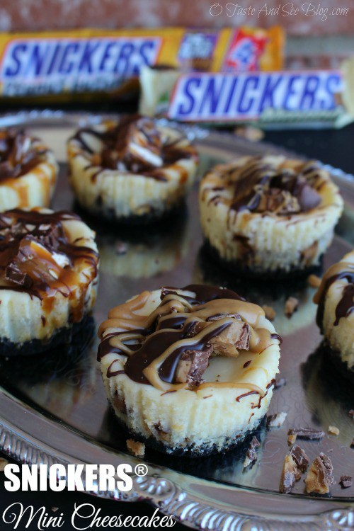 Mini Snickers Cheesecake Recipe Mini Snickers Cheesecake Recipe
