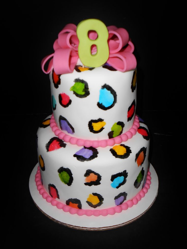 Neon Cheetah Print Cake Neon Cheetah Print Cake