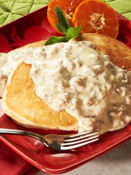 Pancakes with Sausage Gravy Pancakes with Sausage Gravy