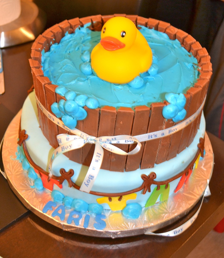 13 Baby Duck Bath Tub Cakes Photo Rubber Ducky Shower Cake Rubber Ducky Baby Shower Cake