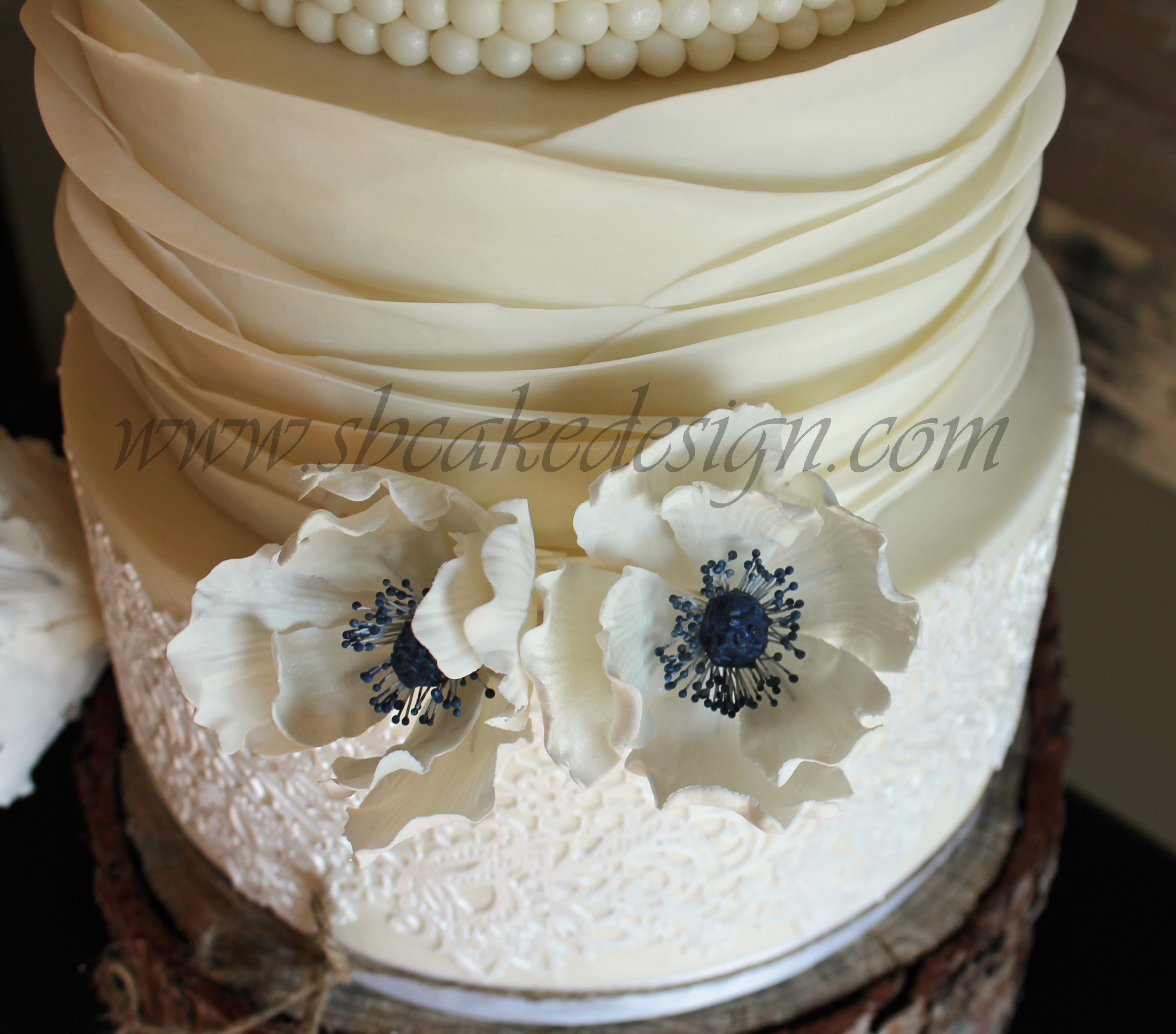 Ruffles and Lace Wedding Cake Ruffles and Lace Wedding Cake