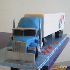 Semi Tractor-Trailer Cake Semi Tractor-Trailer Cake